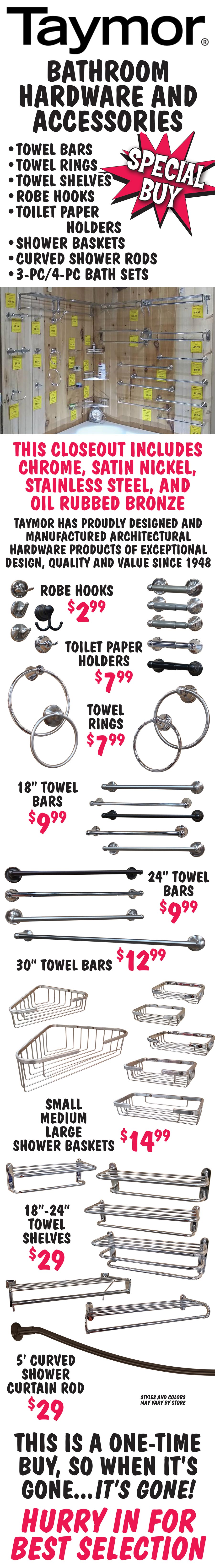 Taymor Bathroom Hardware and Accessories image