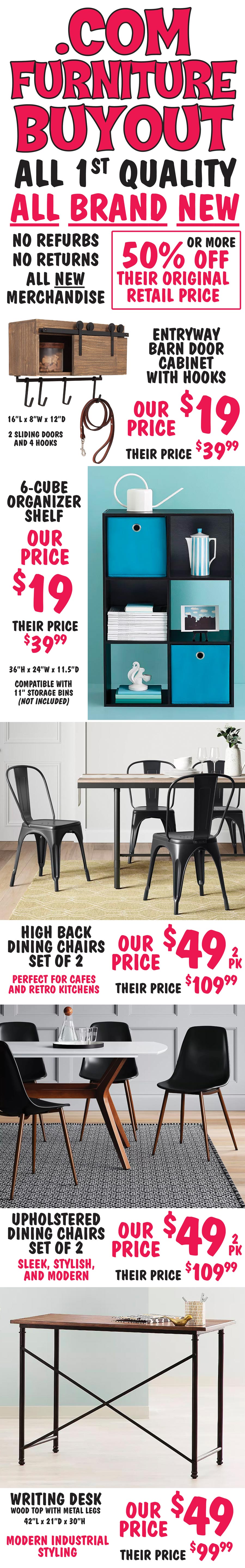 Dot Com Furniture Buyout