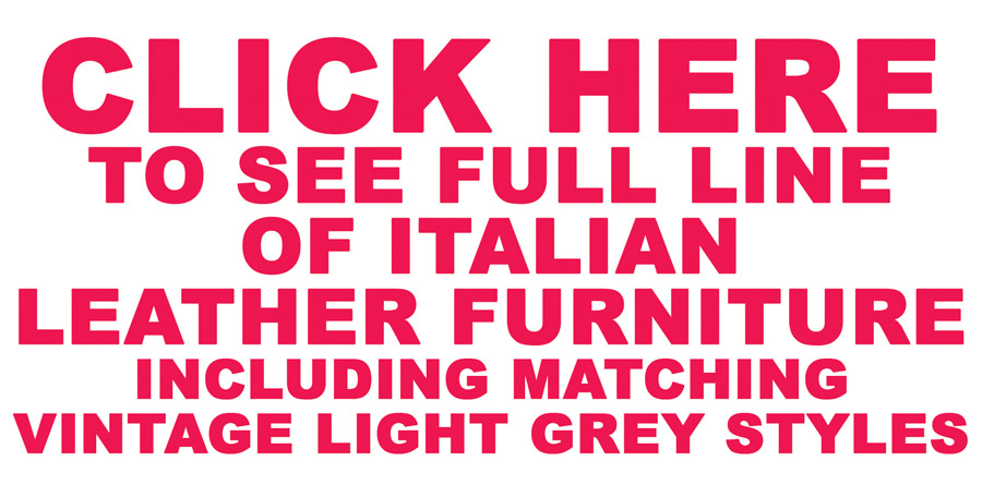 Clearance Sale 100 percent Top Grain Italian Leather Chair now only $299, 50 percent off original price of $598, sale price good on vintage light grey only, item number A194KDVLG. Accented with beautiful woven rattan side panels.
