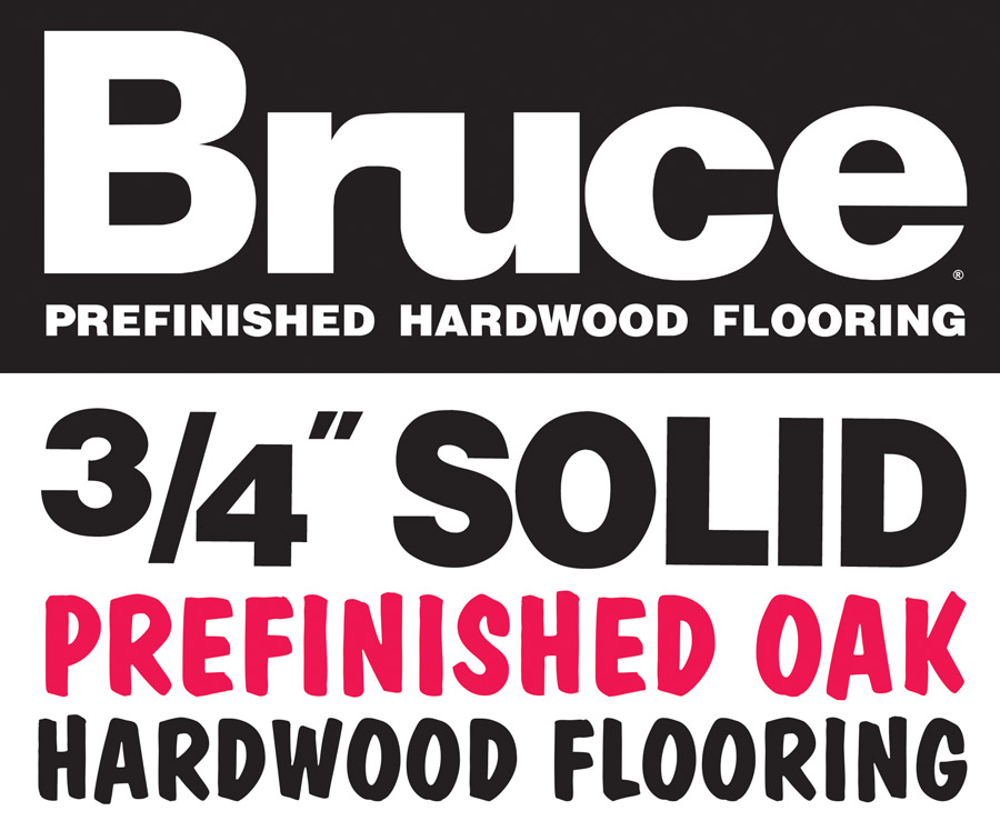 Bruce Prefinished Hardwood Flooring 3 quarter inch solid prefinished oak hardwood flooring.