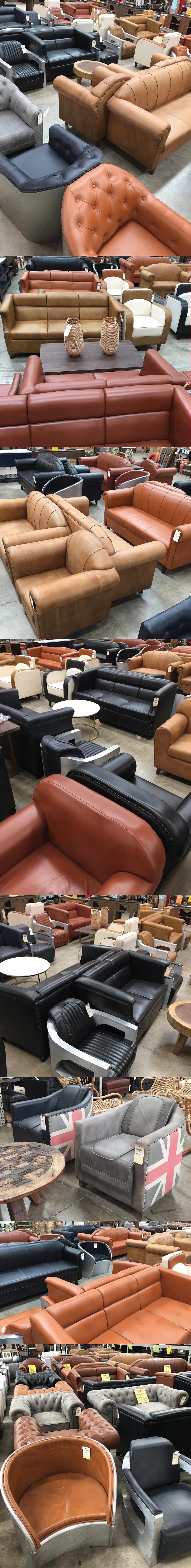 Leather Furniture displays in store