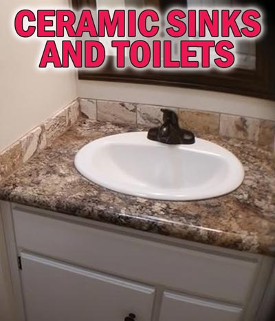 Ceramic Bath Sinks and Toilets