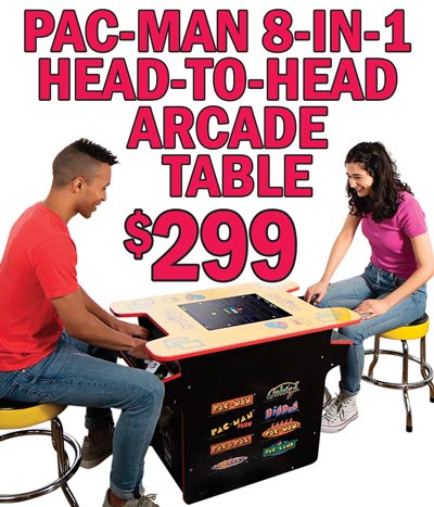 NEW Arcade Games including Pac-Man 8-in-1 Head-to-Head for $299