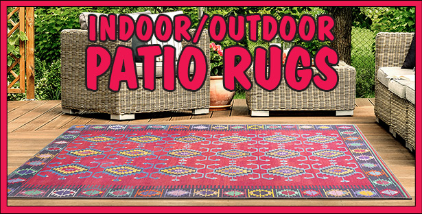 Indoor Outdoor Patio Rugs Summer 2024 Collection. Bring the inside outdoors with rugs that love big families, messy pets, and all kinds of weather. These ultra-durable family-friendly rugs can withstand the elements and heavy foot traffic while adding color and style to your home. Comfortable and stylish enough to work indoors as well as outdoors.